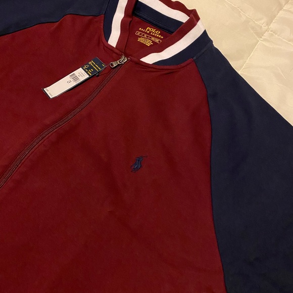 Ralph Lauren Polo Baseball Track Jacket Large LT - Picture 3 of 5